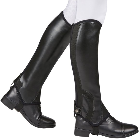Saxon Syntovia Half Chaps, Ladies, Black Size: XLarge