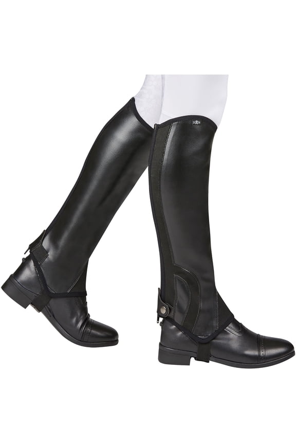 Saxon Syntovia Half Chaps, Ladies, Black Size: XLarge