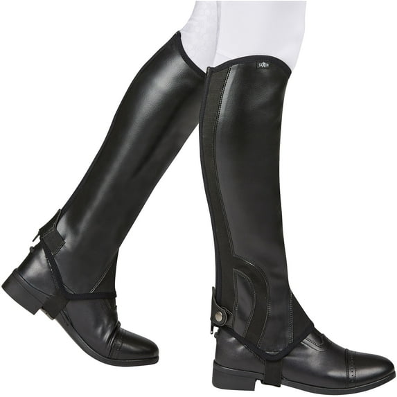 Saxon Syntovia Half Chaps, Ladies, Black Size: XLarge