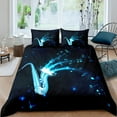 thumbnail image 1 of SaxophDuvet Cover Set Rotating Musical Notes Bedding Set Musical Instrument Retro Jazz Music Theme T, 1 of 5