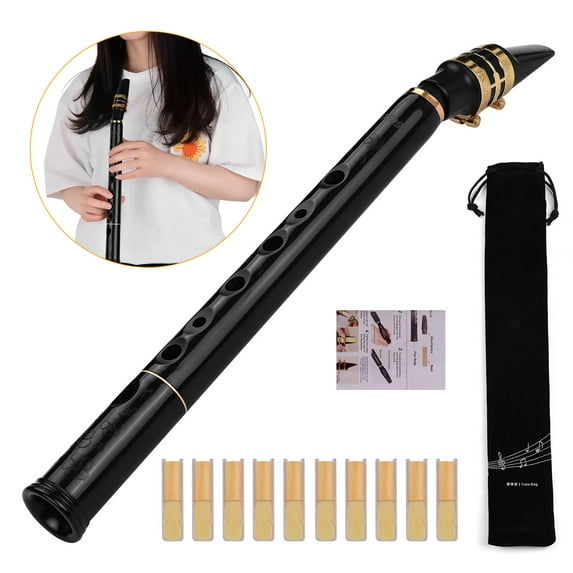 Saxophone,Abs Material With 10pcs Reeds Woodwind Material With 10pcs Sax Abs Material C Key Pocket Sax Abs With 10pcs Reeds Keyni Bosnyyds Eryue Key Sazoley C