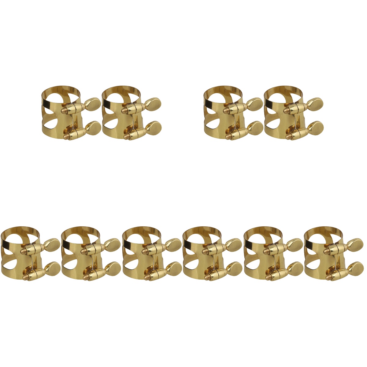 Saxophone Clamp Adjustable Alto Accessories Ligature Replacement 10 Pcs