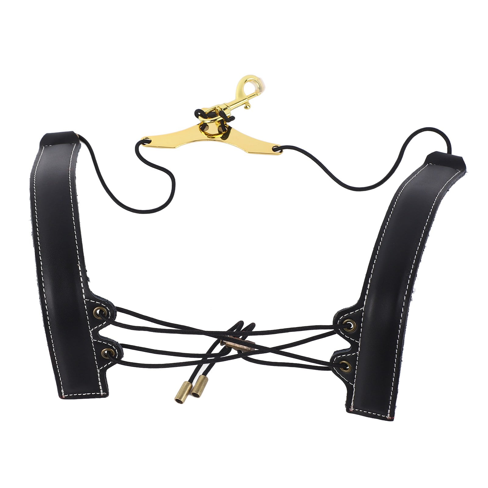 Saxophone Double Shoulder Strap Artificial Leather Length Adjustable