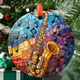thumbnail image 1 of Saxophone Faux Ornament Suncatcher  Colorful Music Window Decor, Jazz Instrument Gift for Musicians, Teachers, Creative Music Lovers, 2025, Holiday 2025, Seasonal Holiday Decor,, 1 of 5