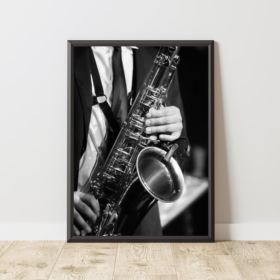 Saxophone Jazz Music Live Performance Vintage Instrument Photography Musician Club Atmosphere Poster Unframed Paper Print