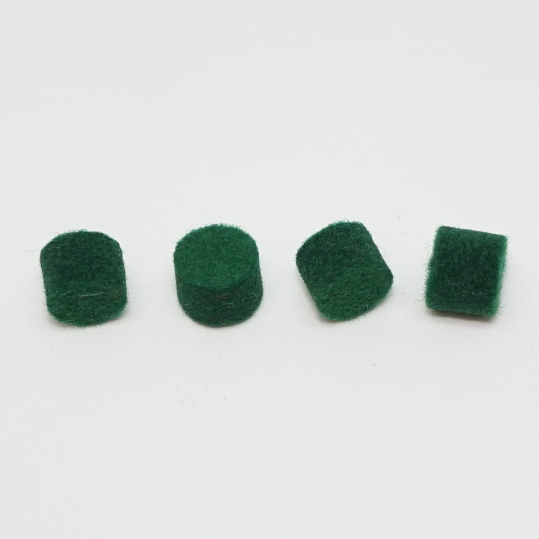 Saxophone Key Guard Sax Keyguard Felt Bumper Green Small Set of 4
