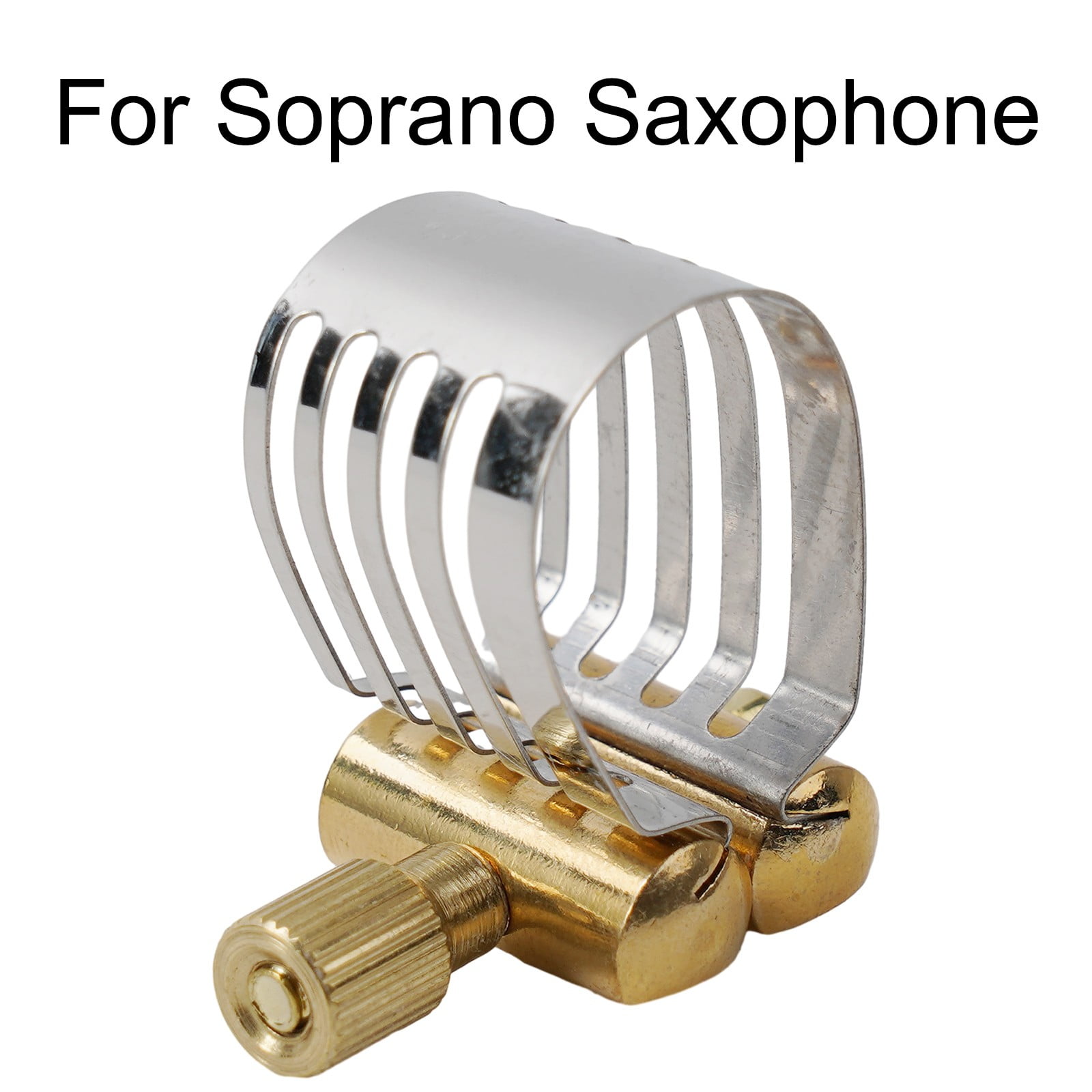 Tenor Saxophone Ligature, 3.5x3.5cm/1.38x1.38in PU Leather Alto Saxophone Ligature Clip Fastener 9.8x3.8cm / 3.86x 1.5in Mouthpiece Cap For Tenor Saxophone Alto Sax Saxophone