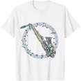 Saxophone Logo Music Jazz Swing Dance Wind Instrument TShirt