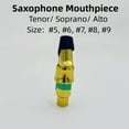 thumbnail image 1 of Saxophone Metal Mouthpiece with Reed Clip For Tenor Soprano Alto Sax Size 56789, 1 of 10