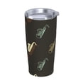 thumbnail image 1 of Saxophone Music Instrument Vintage Stainless Steel Tumbler with Lid and Straw 20oz Vacuum Insulated Travel Mug for Hot & Cold Drinks Coffee Wine Water Cup, 1 of 7