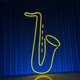 thumbnail image 1 of Saxophone Neon Sign, Music Studio Lights Signboard, 1 of 4