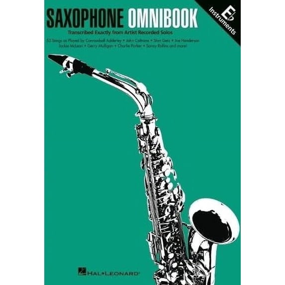 Saxophone Omnibook for E-Flat Instruments: 53 Songs Transcribed Exactly from Artist Recorded Solos (Paperback)