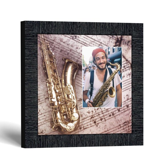 Saxophone Picture Frame, Marching Band Gifts, Jazz Music Photo Keepsake