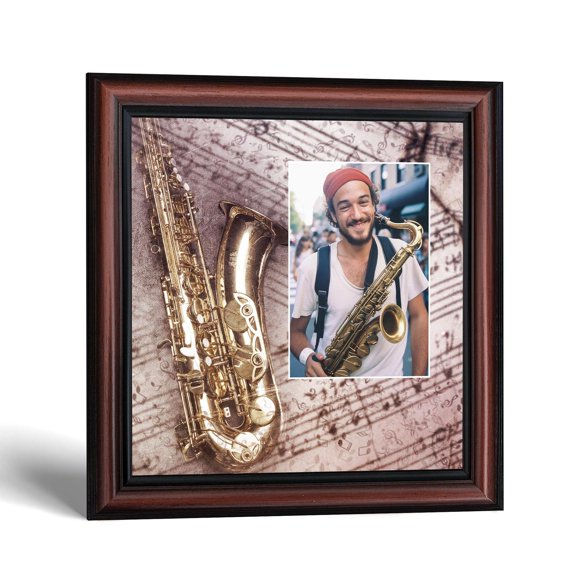Saxophone Picture Frame, Marching Band Gifts, Jazz Music Photo Keepsake