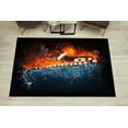 thumbnail image 1 of Saxophone Rug, Fire and Water Rugs, Jazz Rugs, Jazz Music Rug, Music Rug, Corridor Rug, Wall Hanging Rug, Living Room Rug, Bridesmaid Gift, 3.3'x9.2' - 100x280 cm, 1 of 5