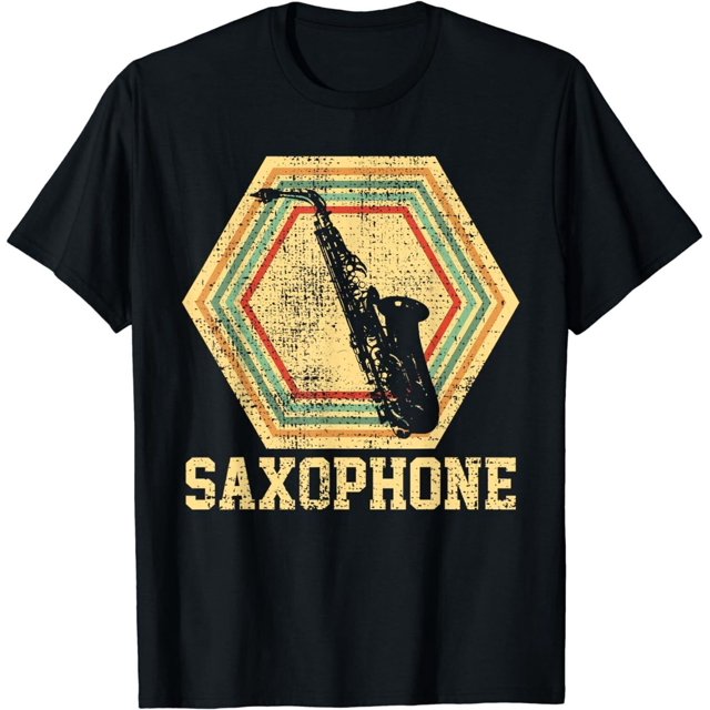 Saxophone Serenade Tee - Classic Musician Shirt - Walmart.com