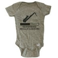 thumbnail image 1 of Saxophone Skills Loading Funny Musician Humor Baby Bodysuit - Grey, 1 of 2