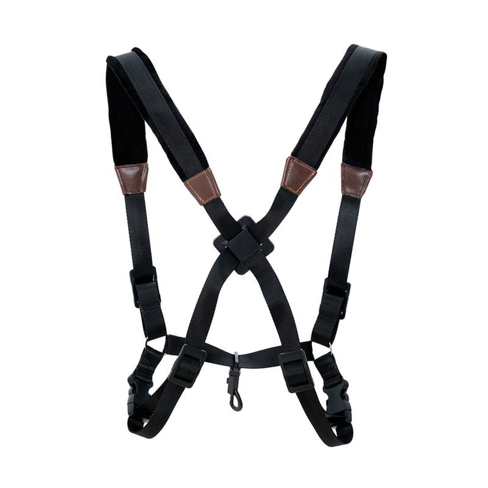 Saxophone Strap,Universal Double Shoulder Leather Strap for Sax