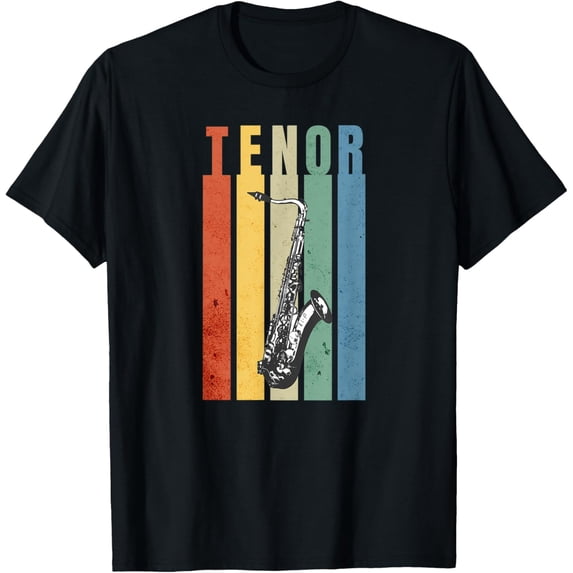 Saxophone Tenor Sax Retro T-Shirt mens t shirt,black,women,funny,misfits,men,journey