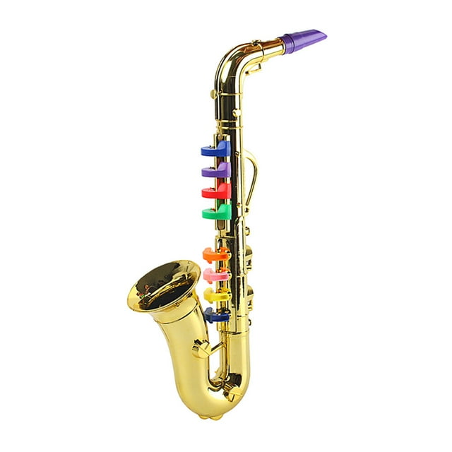 Saxophone for Kids with 8 Colored Keys, Kids Musical Instruments Ages 6