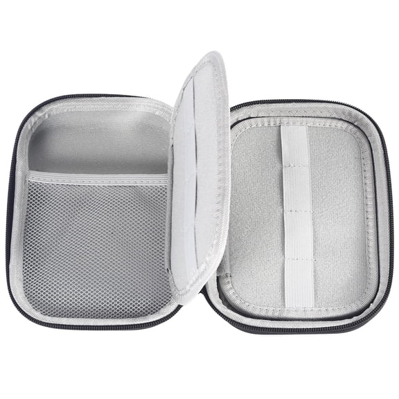 Saxphone Tongue Carrying Case with Meshs Pocket Portable Zippers Bag Waterproof Clarinet Tongue Box for Hold 20 Tongue