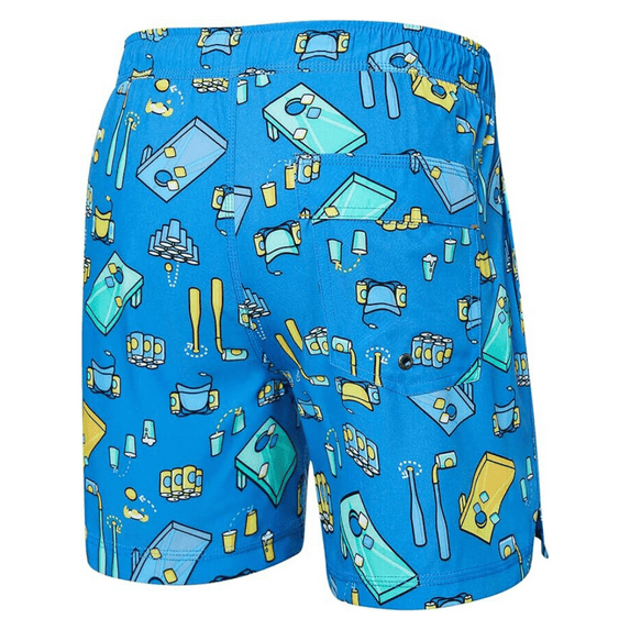 Saxx Men's Underwear Oh Buoy 2N1 Volley 5 with Built-in Pouch Support Short