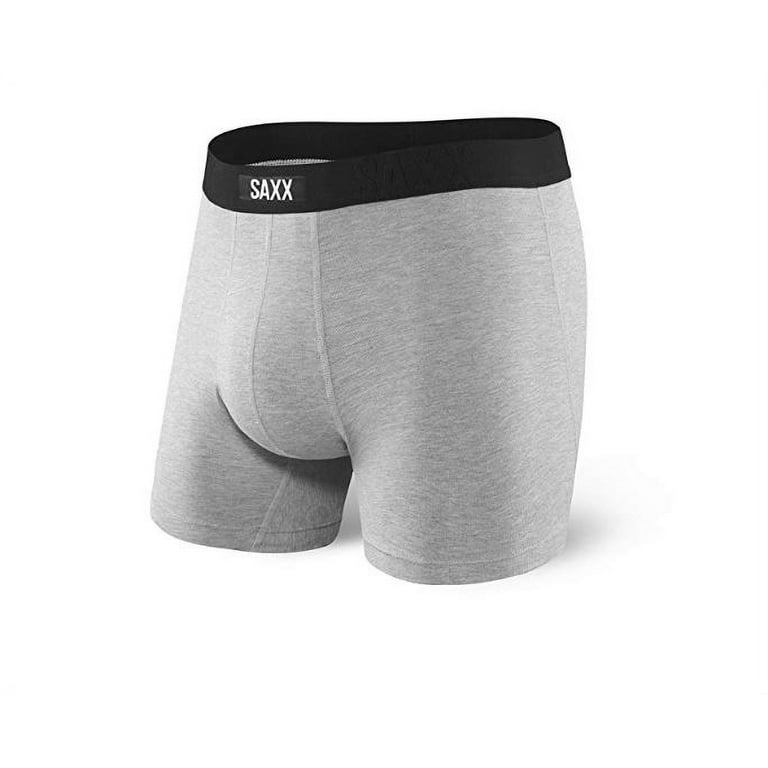 Saxx Underwear Men's Undercover Boxer Brief Grey Heather with Ballpark  Pouch X-Large