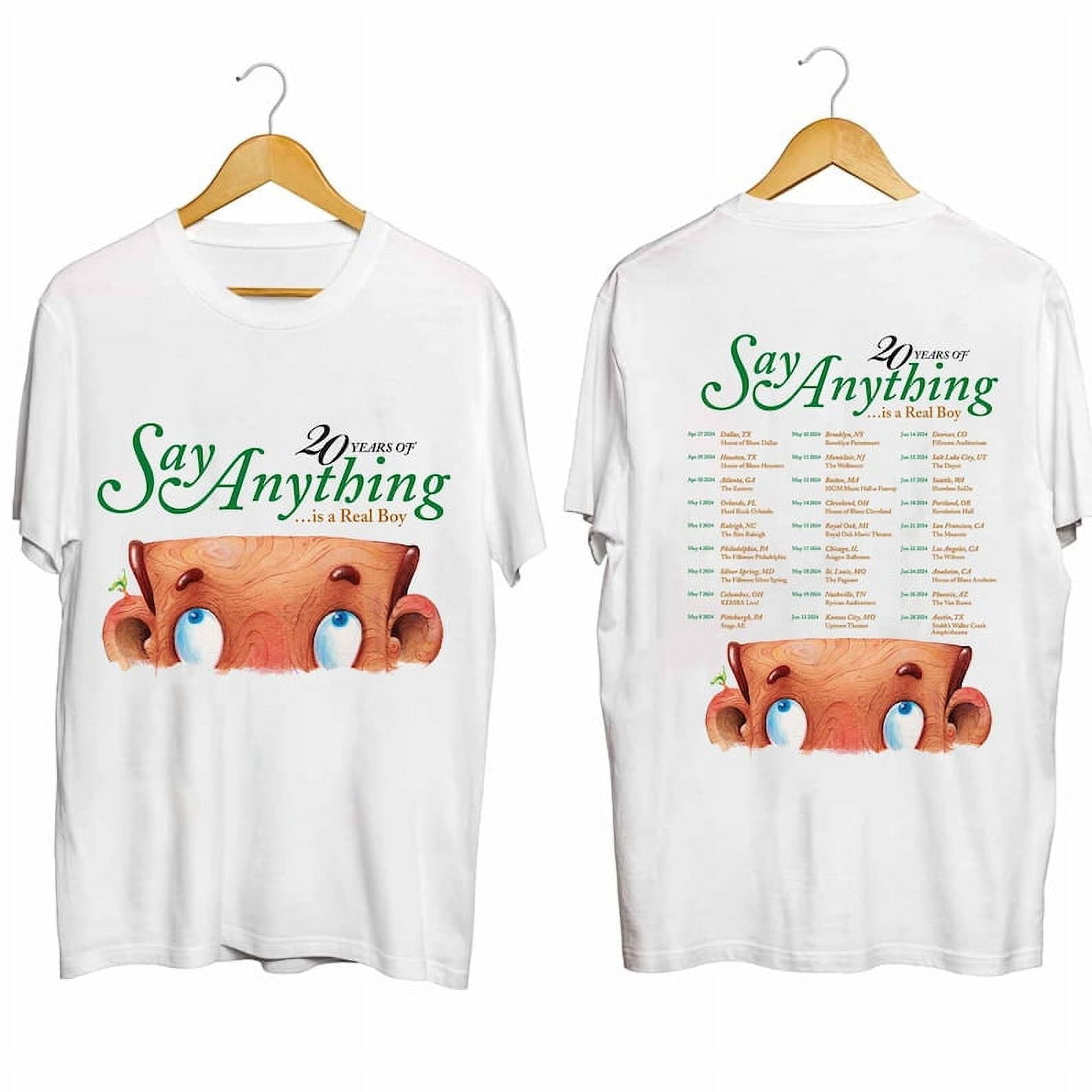 Say Anything 2024 Tour Shirt , 2024 Is a Real Boy 20th Anniversary Tour