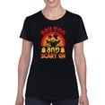 thumbnail image 1 of Say Boo And Scary On T-Shirt Women -Image by Shutterstock, Female 5X-Large, 1 of 4