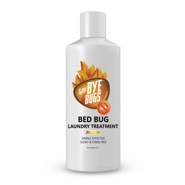 Say Bye Bugs. Bed Bug Extermination Laundry Detergent. Improved