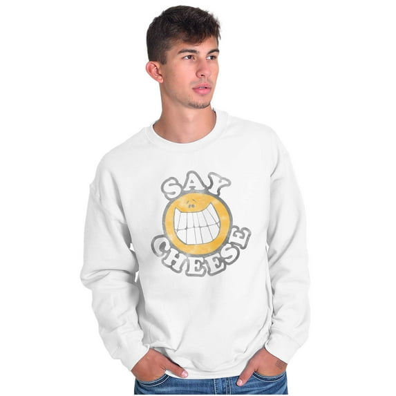 Say Cheese Photographer Camera Humor Unisex Plus Fleece Graphic Sweatshirt Brisco Brands 3X
