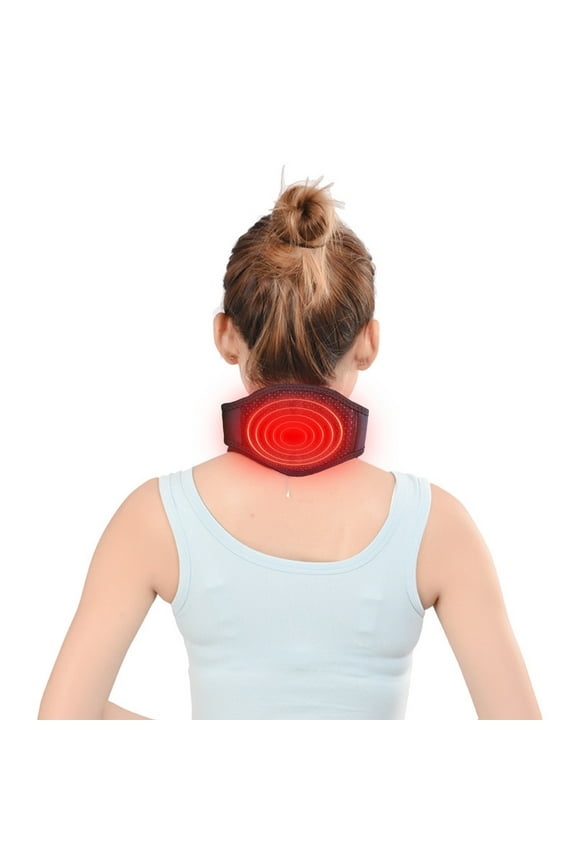 Say Goodbye to Neck Pain Small Neck Support Pillow, Self-Heating Neck Roll Memory Foam Pillow, Cervical Traction Device, Neck Pillows for Tension Muscle Relief, Neck & Shoulder Pain Relaxer