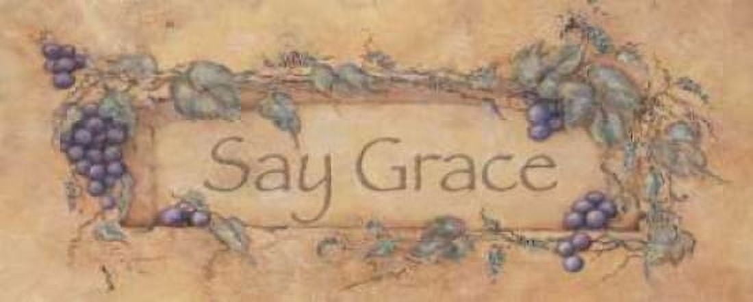 Say Grace Canvas Art - Stephanie Marrott (24 x 48)