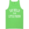 thumbnail image 1 of Say Hello To My Little Friend Neon Tank Top, 1 of 1