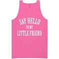 thumbnail image 1 of Say Hello To My Little Friend Neon Tank Top, 1 of 1
