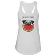 thumbnail image 1 of Say Hello To Summer Pug Quote Tank Women -Image by Shutterstock, Female Large, 1 of 4