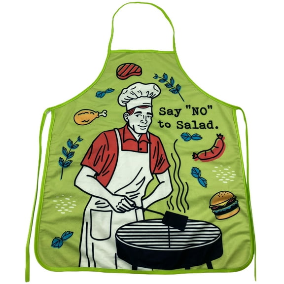 Say No to Salad Funny Back Yard Bar-B-Que Meat Graphic Kitchen Accessories