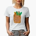 thumbnail image 1 of Say No to Plastic Bag Art, Earth Day & Environmentalist Merch Gift, White T-Shirt, 3XL, 1 of 5