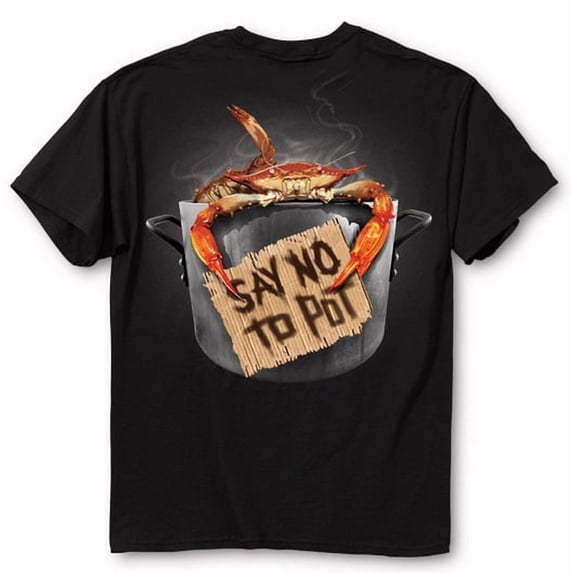 Crab Say No to Pot Humor Short Sleeve T-Shirt