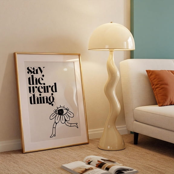 Say The Weird Thing Surreal Sayings Trendy Typography Poster, Unframed Size 8x12
