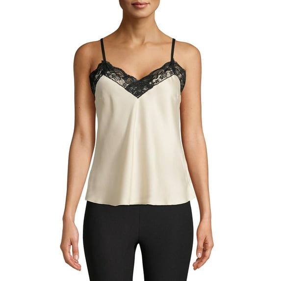 Say What? Juniors' Lace Trim Cami