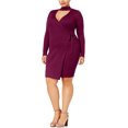 thumbnail image 1 of Say What? Womens Plus Gigi Ribbed Cut Out Party Dress, 1 of 3