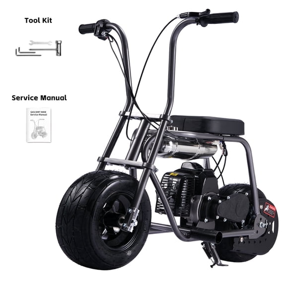Say Yeah 50cc Mini Bike,2-Stroke Off-Road Motorcycle for 8-15 Years Old, 14" fat tire mini bikes, Heavy Duty Steel Frame, 150 lbs Capacity