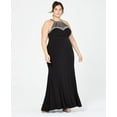 thumbnail image 1 of Say Yes To The Prom Trendy Plus Size Embellished Halter Gown Black 16W, 1 of 1