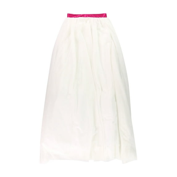Say Yes to the Prom Womens Tulle Maxi Skirt, White, Juniors, 0