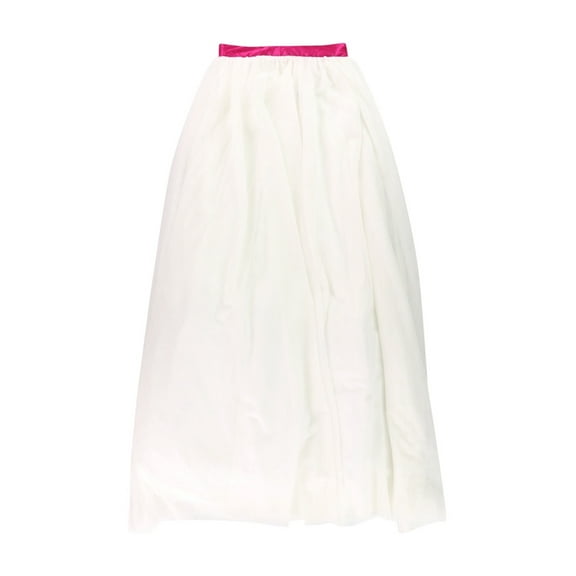 Say Yes to the Prom Womens Tulle Maxi Skirt, White, Juniors, 0