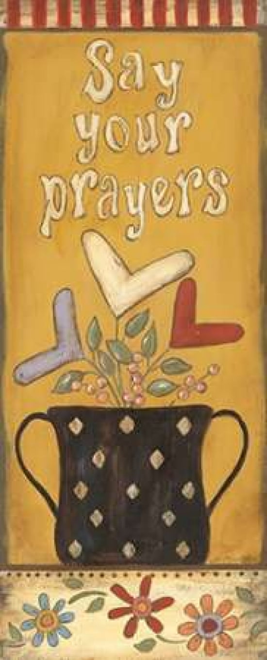 Say Your Prayers Canvas Art - Jo Moulton (24 x 48)