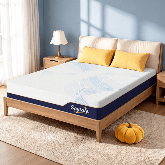 SayTale 6 inch Cooling Gel Memory Foam Full Size Mattress in a Box, Removable Washable Cover, CertiPUR-US® & OEKO-TEX® Certified, Medium