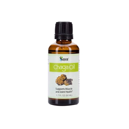 Sayan Chaga Mushroom Oil, Oil for Joints and Muscles, Rosacea, Skin Ailments, Wrinkles (1.7 Oz)