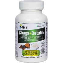 Sayan Chaga Mushroom and Betulin Capsules, Supplement for Immune and Liver Support (90 Count)